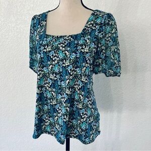 Cece Size Medium Floral Blouse